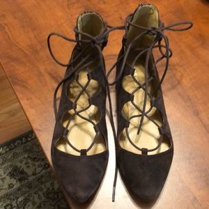 Nine West gladiator flats